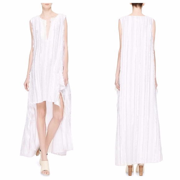 Thakoon Dresses & Skirts - Thakoon White High Low Silk Blend Runway Dress